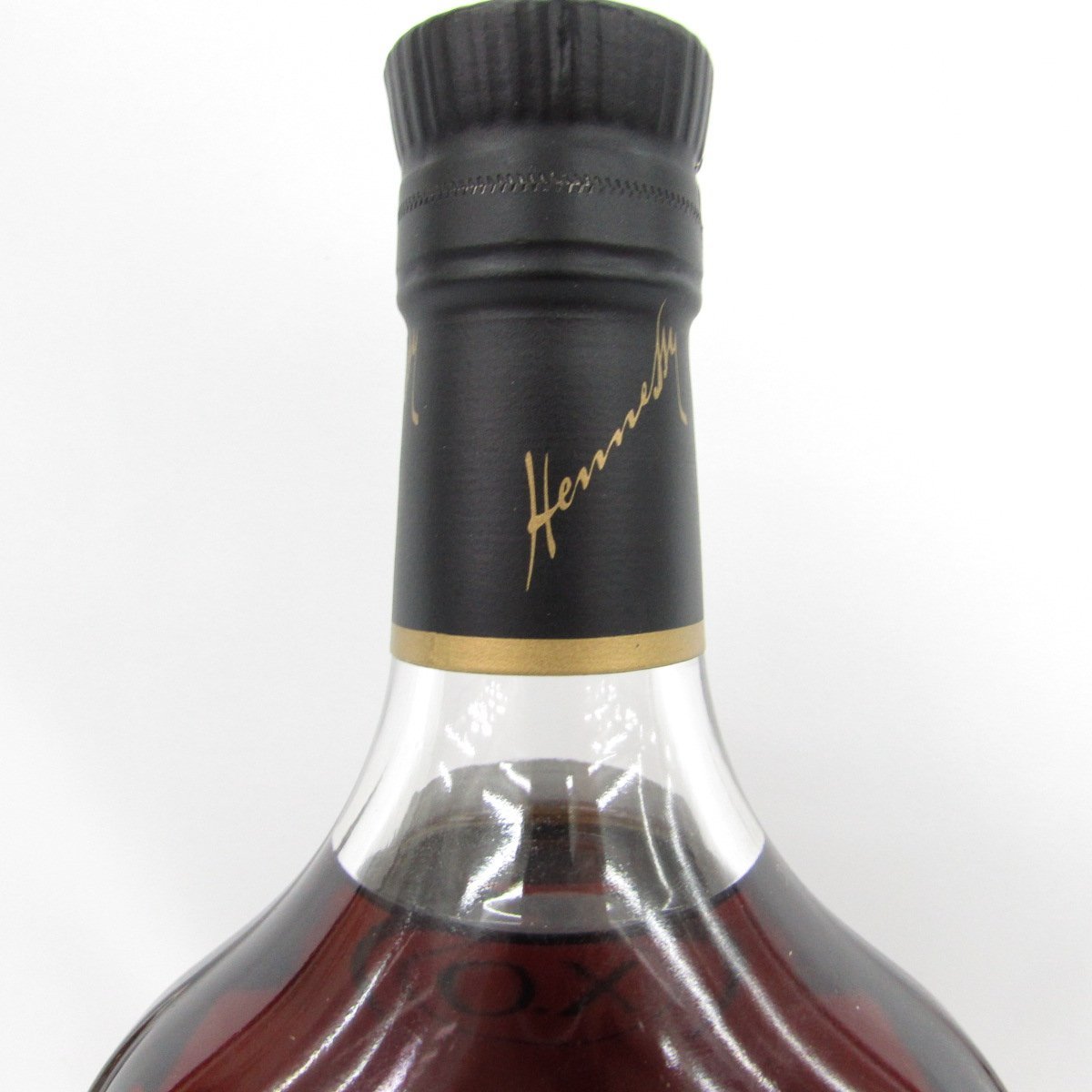 未開栓】Hennessy ヘネシー XO 黒キャップ クリアボトル ブランデー