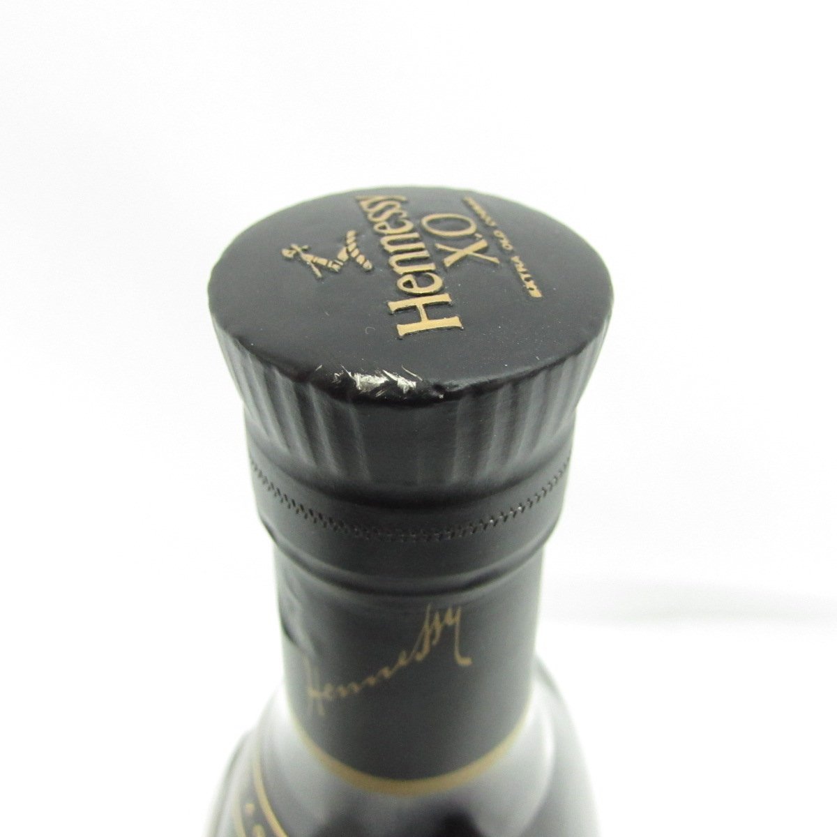 未開栓】Hennessy ヘネシー XO 黒キャップ クリアボトル ブランデー