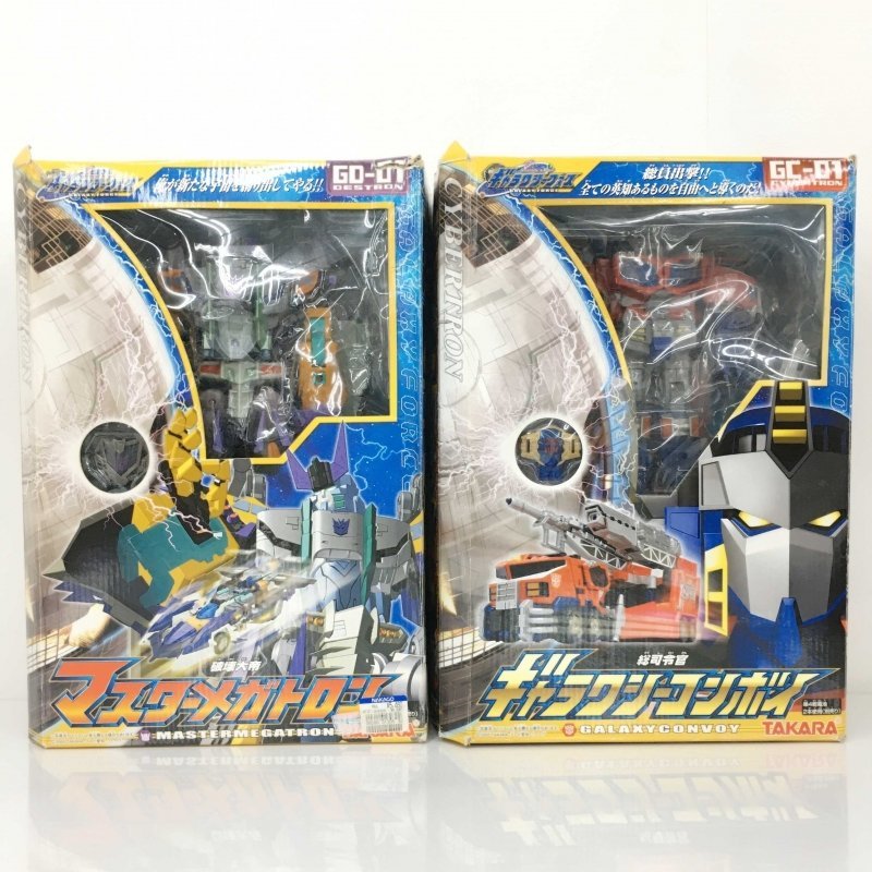 ジャンク ギャラクシーフォース 2点セット 欠品あり タカラ 総司令官ギャラクシーコンボイ 破壊大帝マスターメガトロン おもち/219