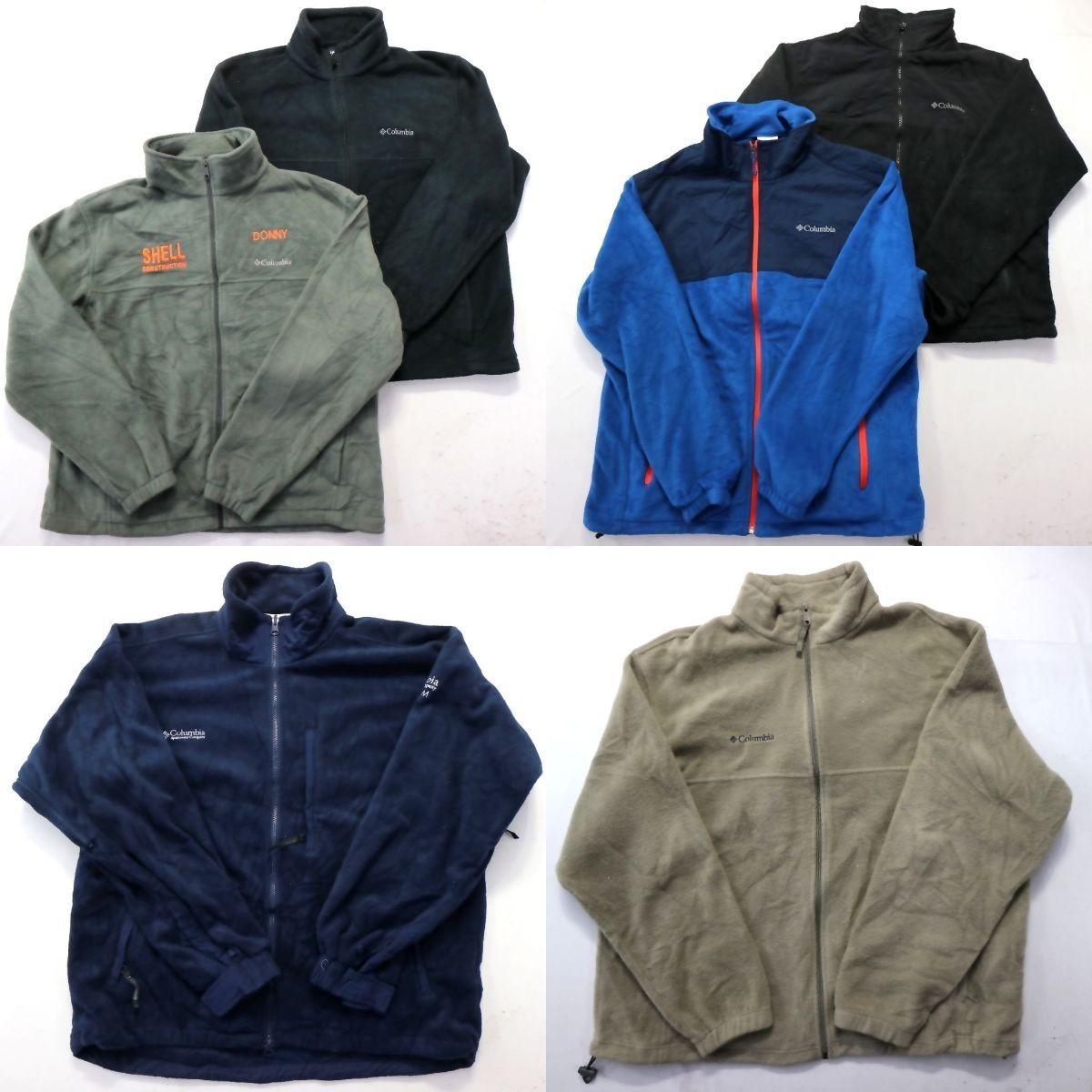 ◎Colombia フルジップ フリースジャケット set 他 (メンズXL) 6枚セット まとめ売り 古着卸 1円スタート 最落なし ML3702