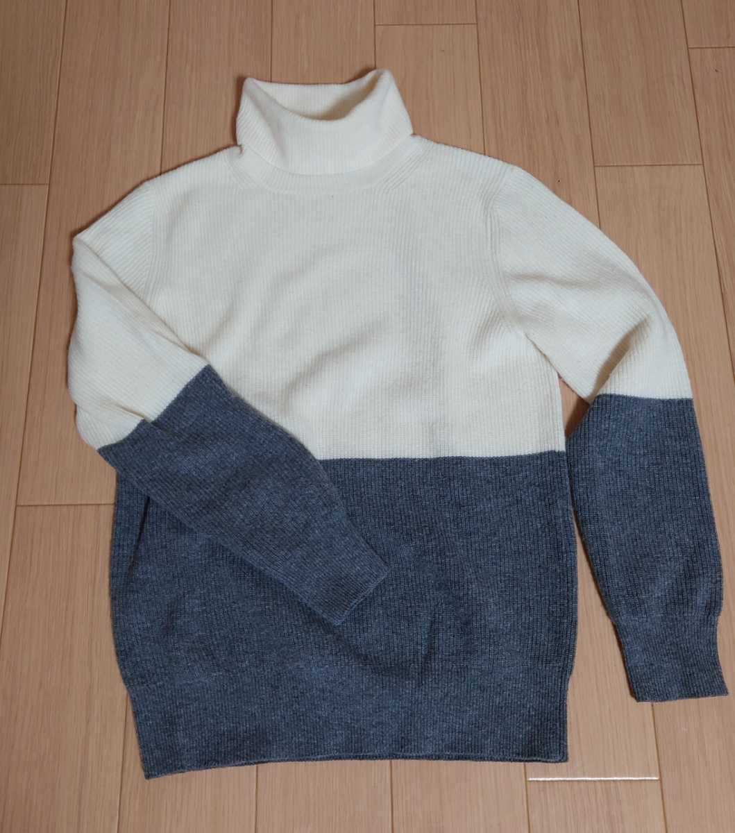 新品　23区　タートルセーター　38 ☆23区 タートル ニット 白 グレー 38 美品 送料込☆
