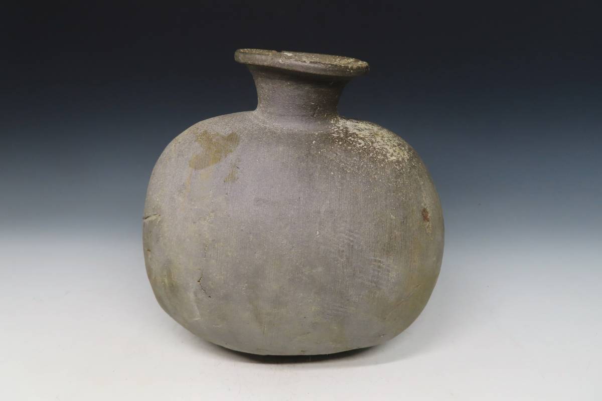 裕】須恵器俵壺（奈良時代） 奈良時代 壺 須恵器 Yahoo!オークション