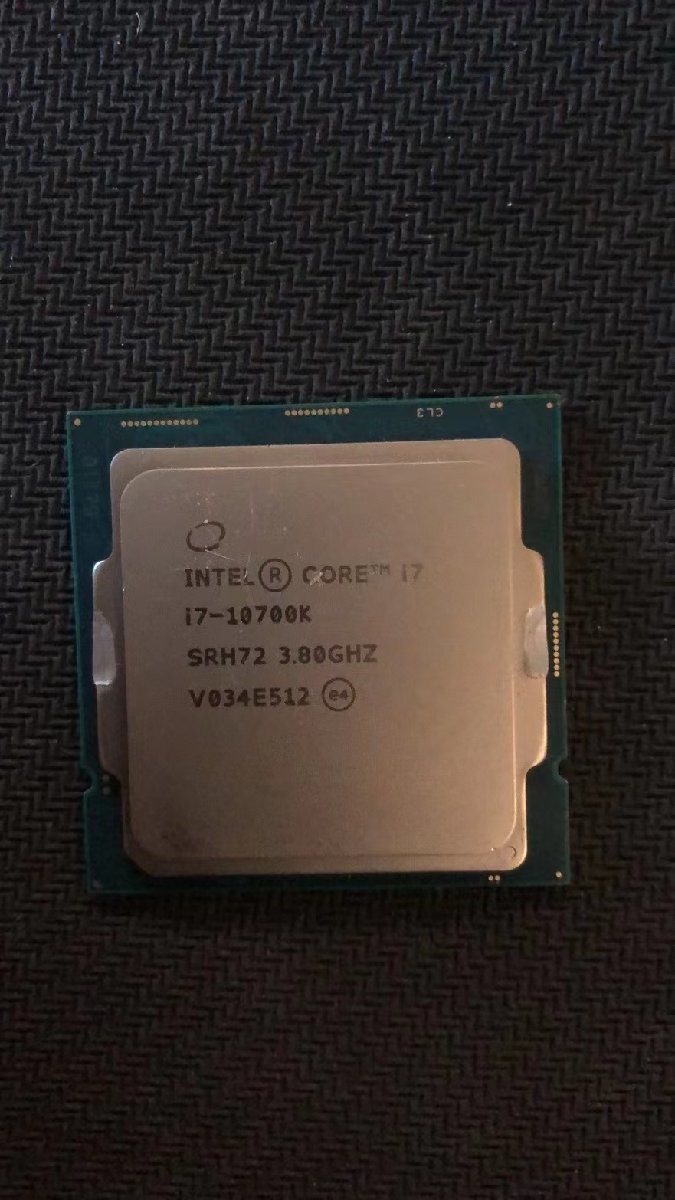 CPU インテル Intel Core I7-10700K プロセッサー 中古 動作未確認
