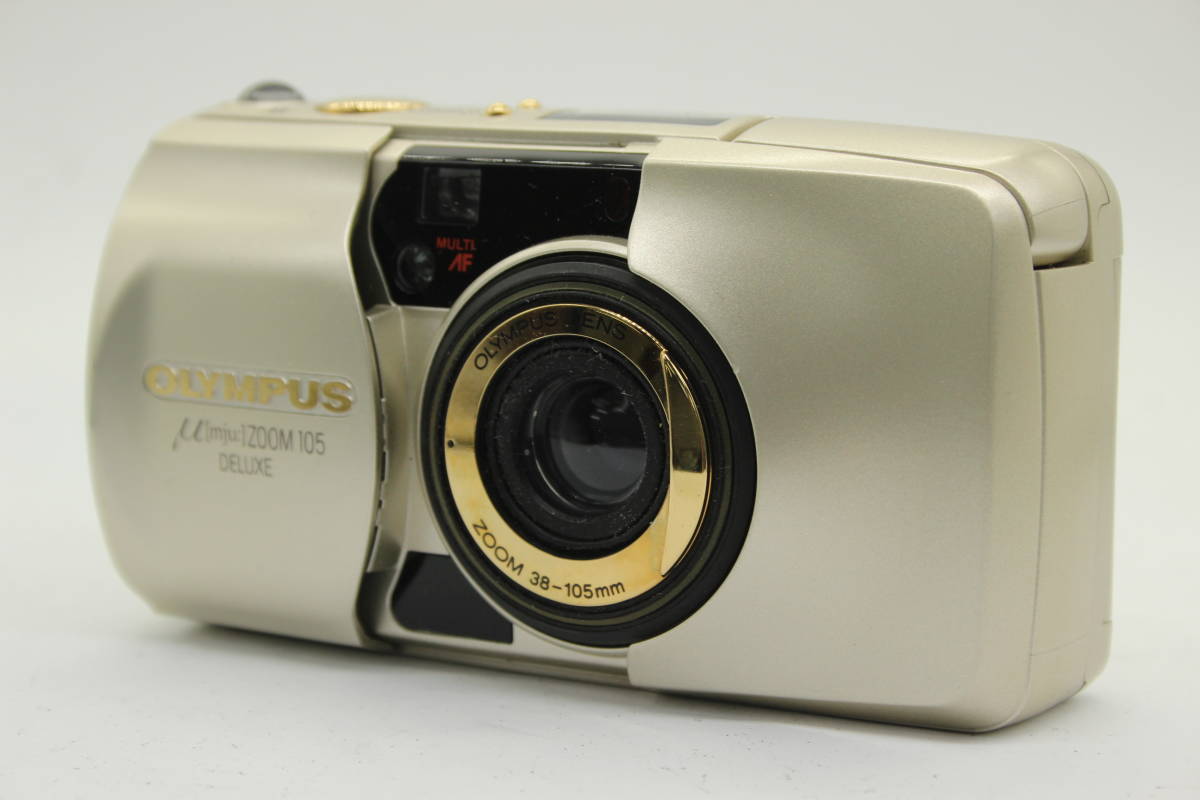 【返品保証】 オリンパス Olympus μ Zoom115 Deluxe ゴールド Multi AF 38-115mm コンパクトカメラ C1591