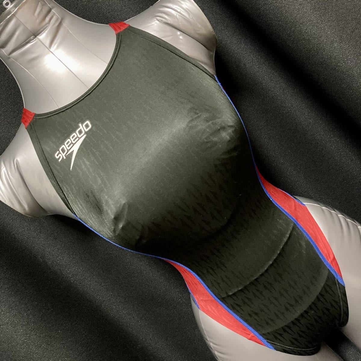 SPEEDO ハイカット 競泳水着 Mサイズ アクアブレードΣ うろこ模様 マーキュライン スピード MIZUNO ミズノ