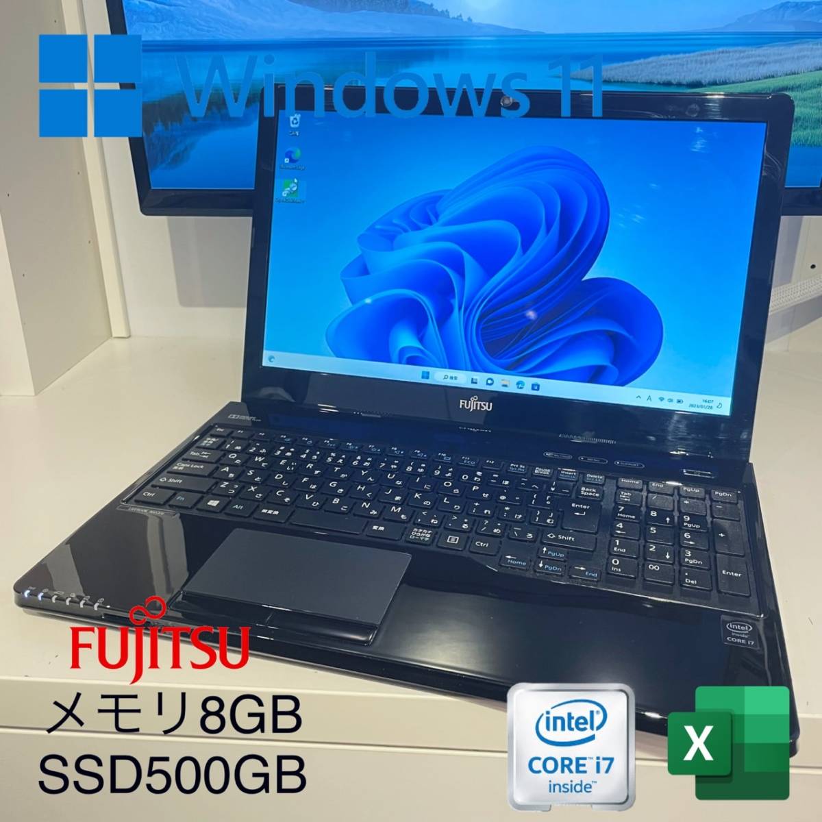 FMV LIFEBOOK 富士通 [シャイニーブラック]の製品画像 lifebook i7 