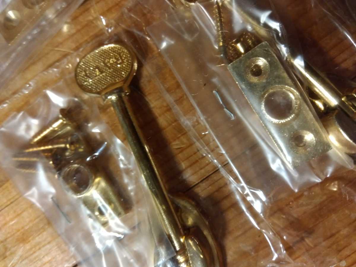 昭和レトロな玄関引戸の鍵5セット、新品未使用デッドストック未開封
