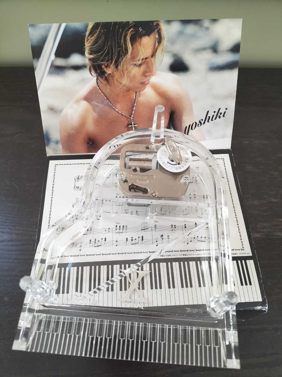 YOSHIKI ピアノ型アクリルオルゴール HWXJ-0054 オルゴール 