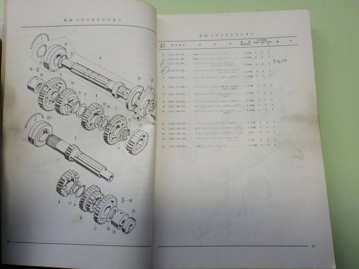 ホンダ CB500four パーツリスト & サービスマニュアル ホンダ CB500 Four パーツリスト 復刻本 - 日本二輪史研究会