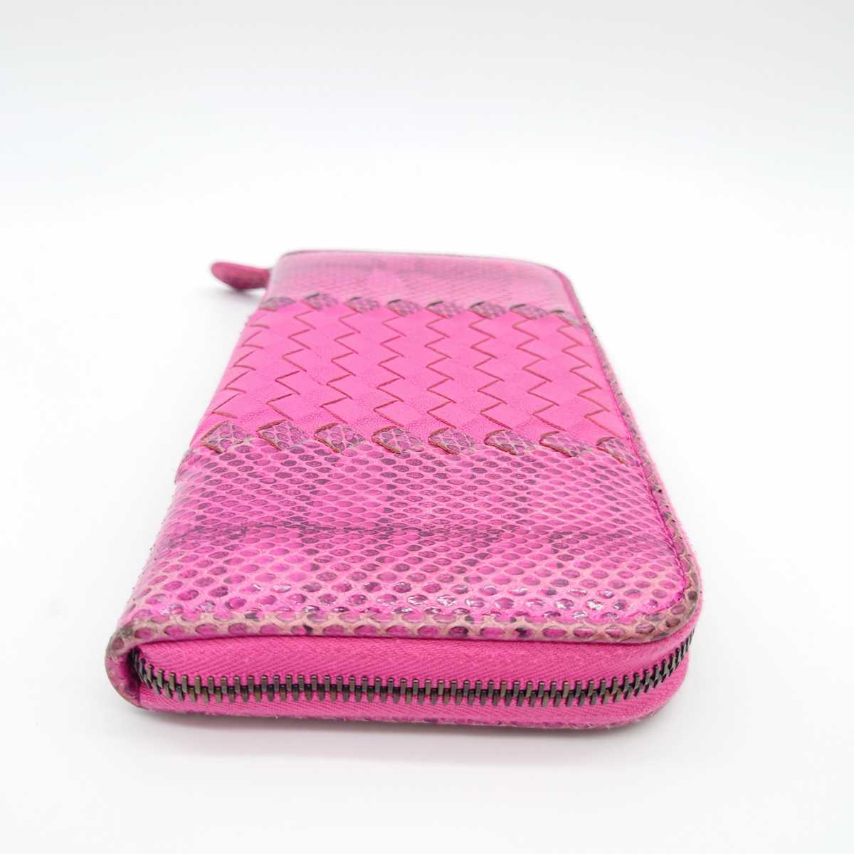 BOTTEGA VENETAボッテガ・ヴェネタ長財布 イントレチャートパイソン柄