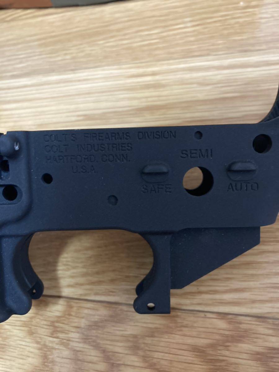 メーカー不明　CNC削り出し　M4 ロアレシーバー　COLT刻印　GBB用_6