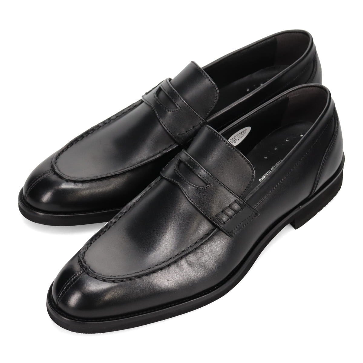 KK37 madras マドラス 定価18700円 黒 軽量キップ牛革 コインローファー スリッポン 26.0 新品 マッケイ製法 via cammino VC7004