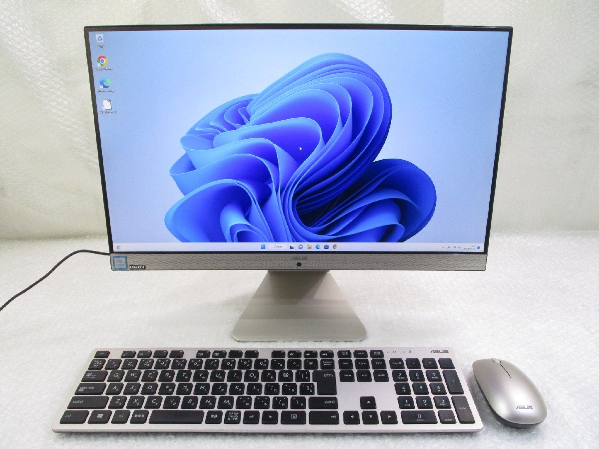 ●ASUS V222U 8世代 i3-8130U 4GB SSD/128GB Windows 11 Home 21.5型 液晶一体型パソコン w1301