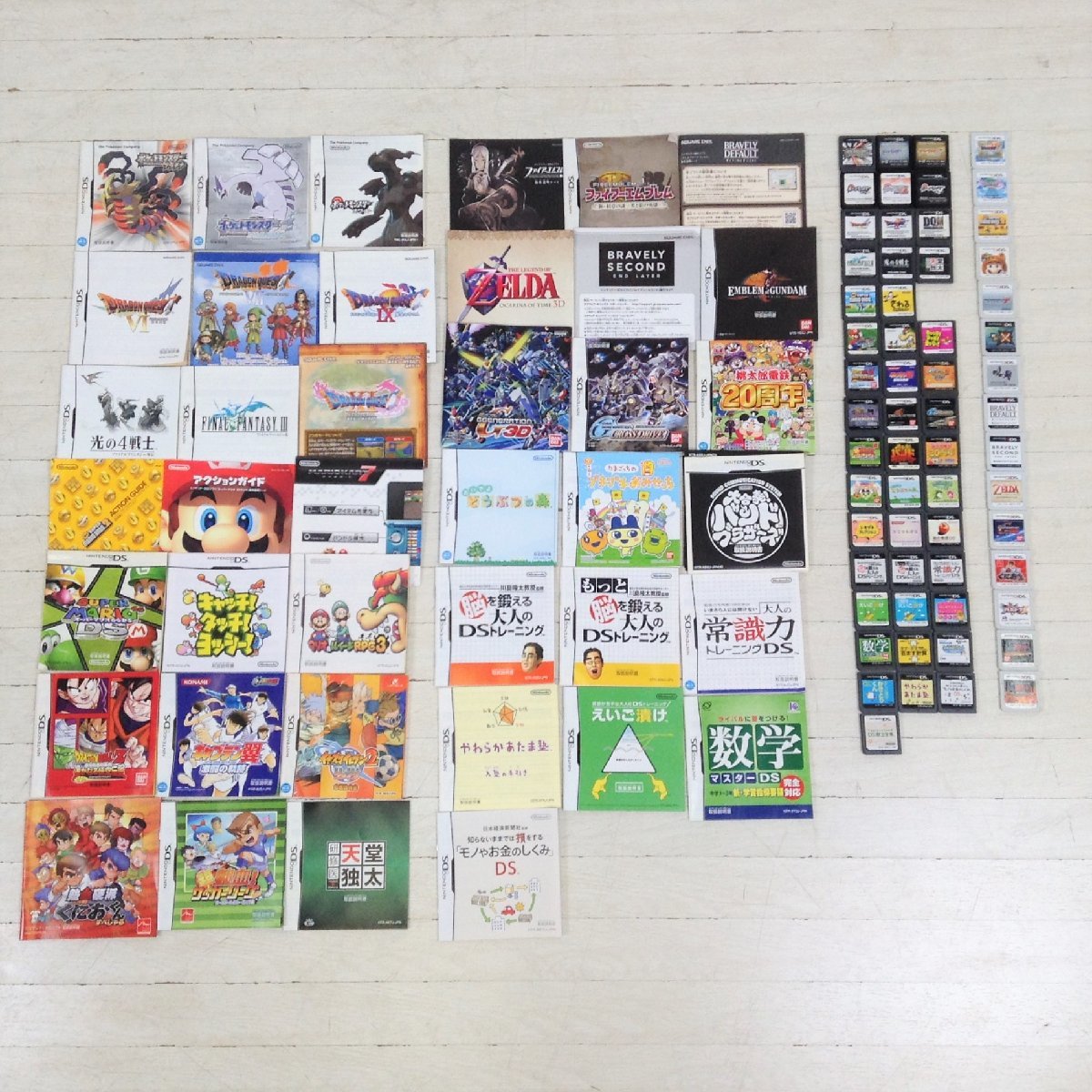 1101【ジャンク】任天堂 Nintendo DS・3DSソフト ゲームソフト 60本