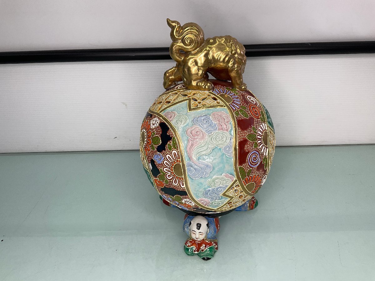 九谷焼 香炉 獅子 茶道具 三足 -三つ足香炉の中古品・新品・未使用