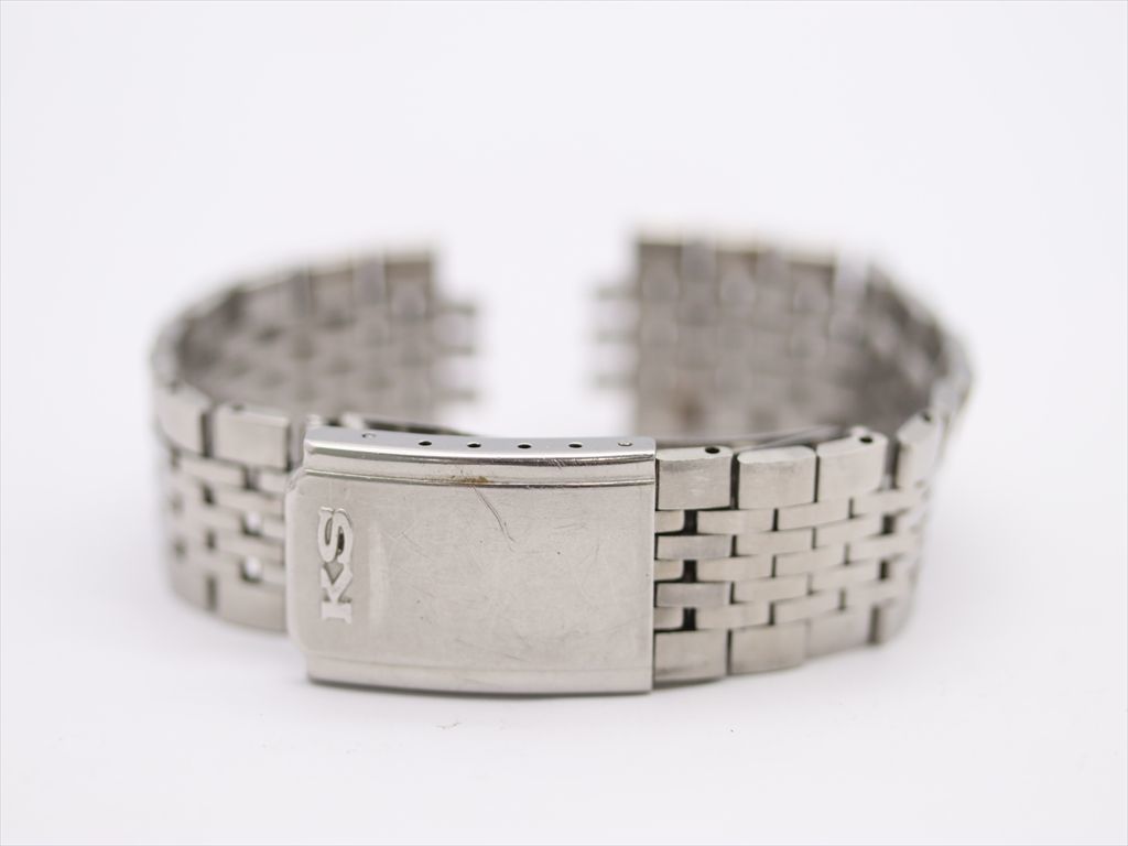 1円 SEIKO/キングセイコー KS 純正ベルト シルバーカラー 18mm用 SSブレス メンズ腕時計用 NKM 2000000 キングセイコー KS セイコー INC. SELECT メンズ