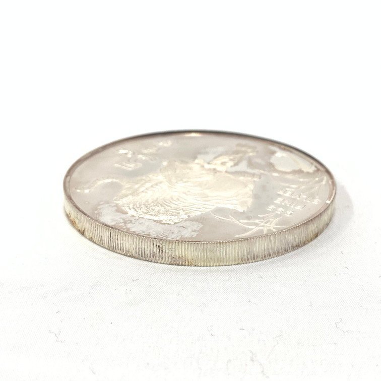 BABD0018】1986年 シンガポール 寅 5OZ 銀メダル / 1987年 中国 兎 50