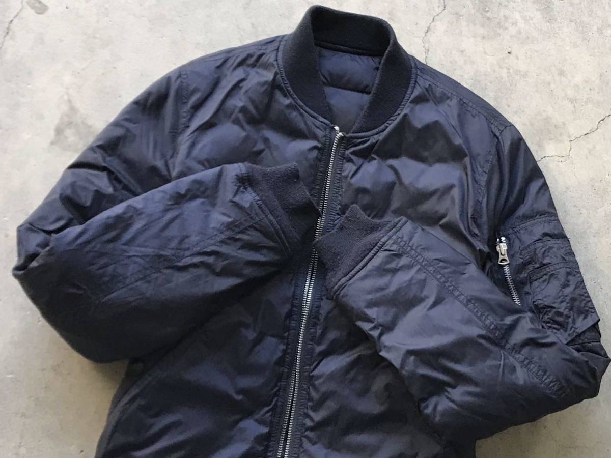 EDIFICE別注 ALPHA INDUSTRIES リバーシブル仕様 中綿ダウン MA-1 