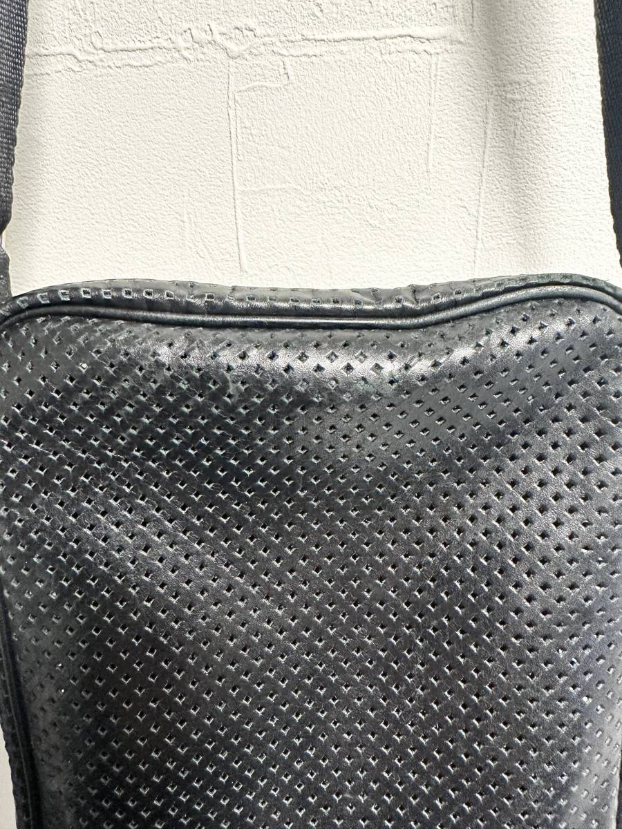 DIOR HOMME ディオールオム パンチングレザーショルダーバッグ 