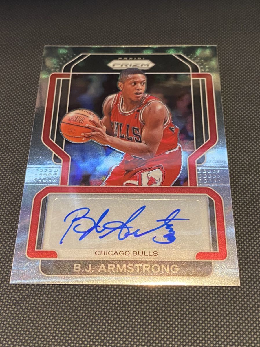 BJ ARMSTRONG auto 直筆サイン　NBAカード　 マイケルジョーダン　シカゴブルズ　_1