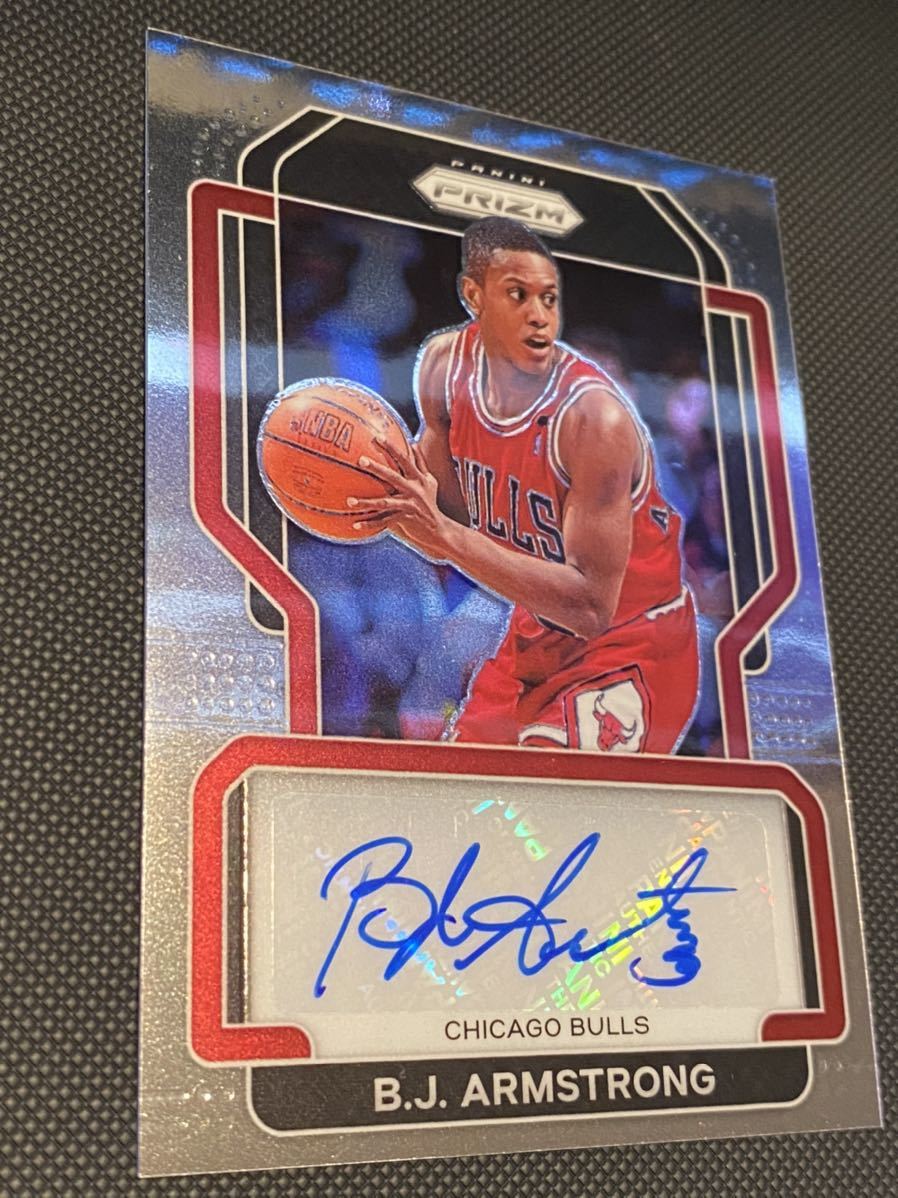BJ ARMSTRONG auto 直筆サイン　NBAカード　 マイケルジョーダン　シカゴブルズ　_2