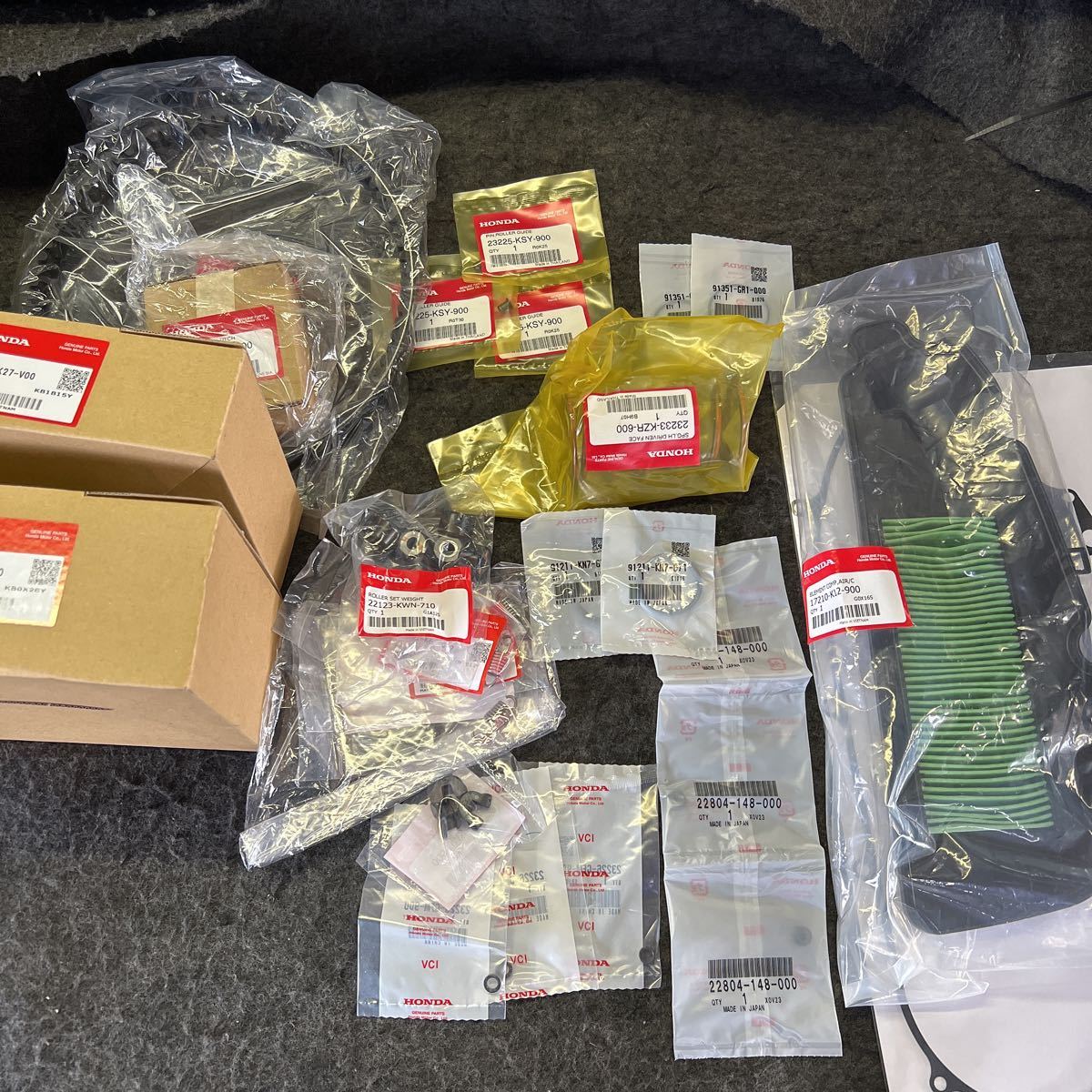 リード125 駆動系リフレッシュセット　Vベルト　フェイスセット　クラッチ　エアクリーナー　ホンダ純正　JF45