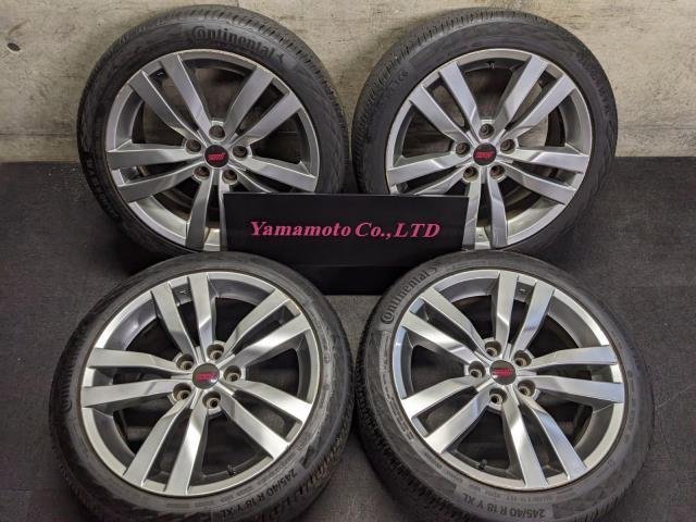 【Ｄ】スバル インプレッサ　WRX　STI　純正　18インチ　アルミホイール付きタイヤ 4本 114.3　GVB GRB GVB GVF　18×8.5J　245/40R18