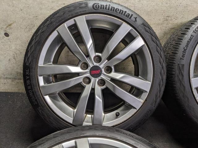D】スバル インプレッサ WRX STI 純正 18インチ アルミホイール付き 