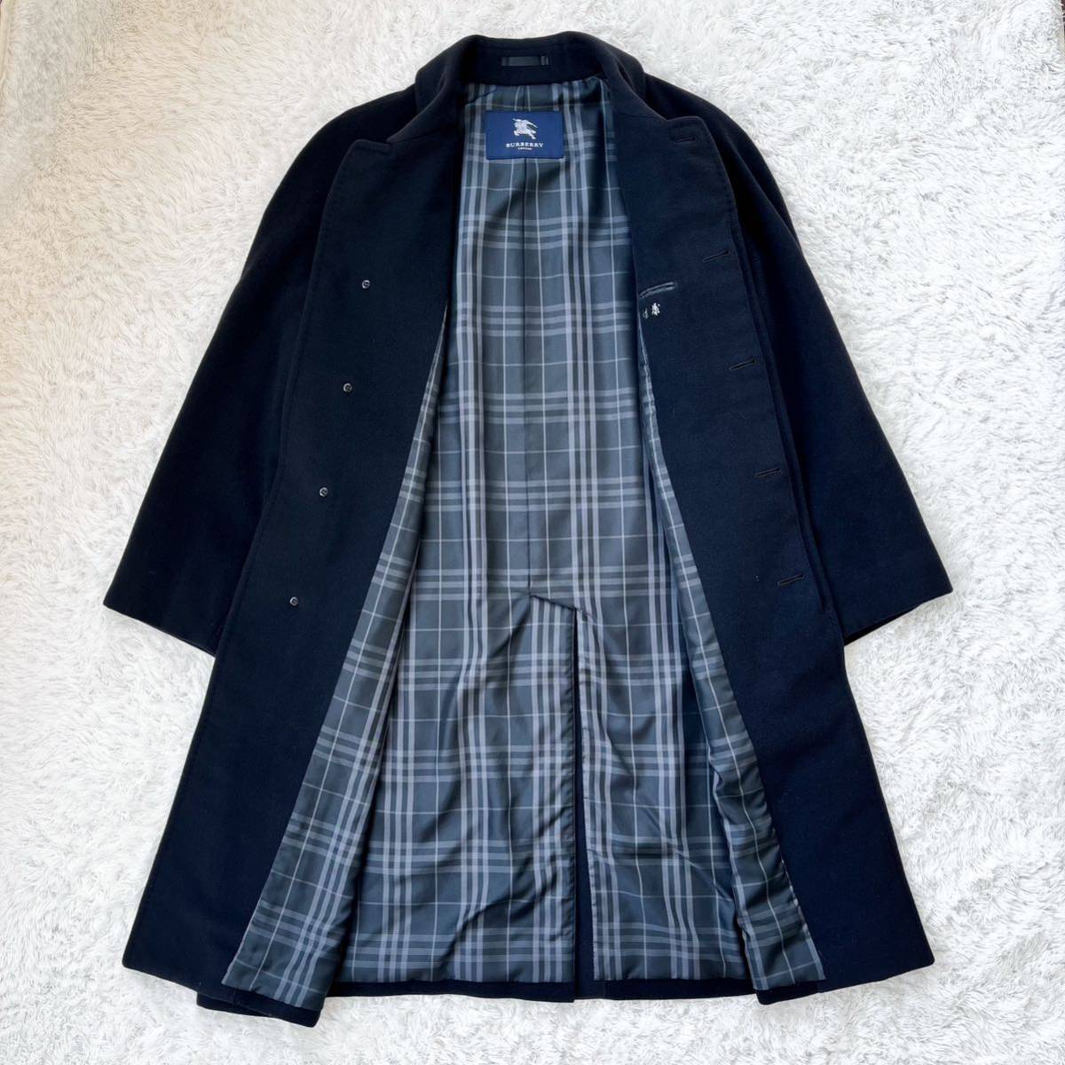 極上美品】BURBERRY LONDON カシミヤ アンゴラ ロングコート ステン
