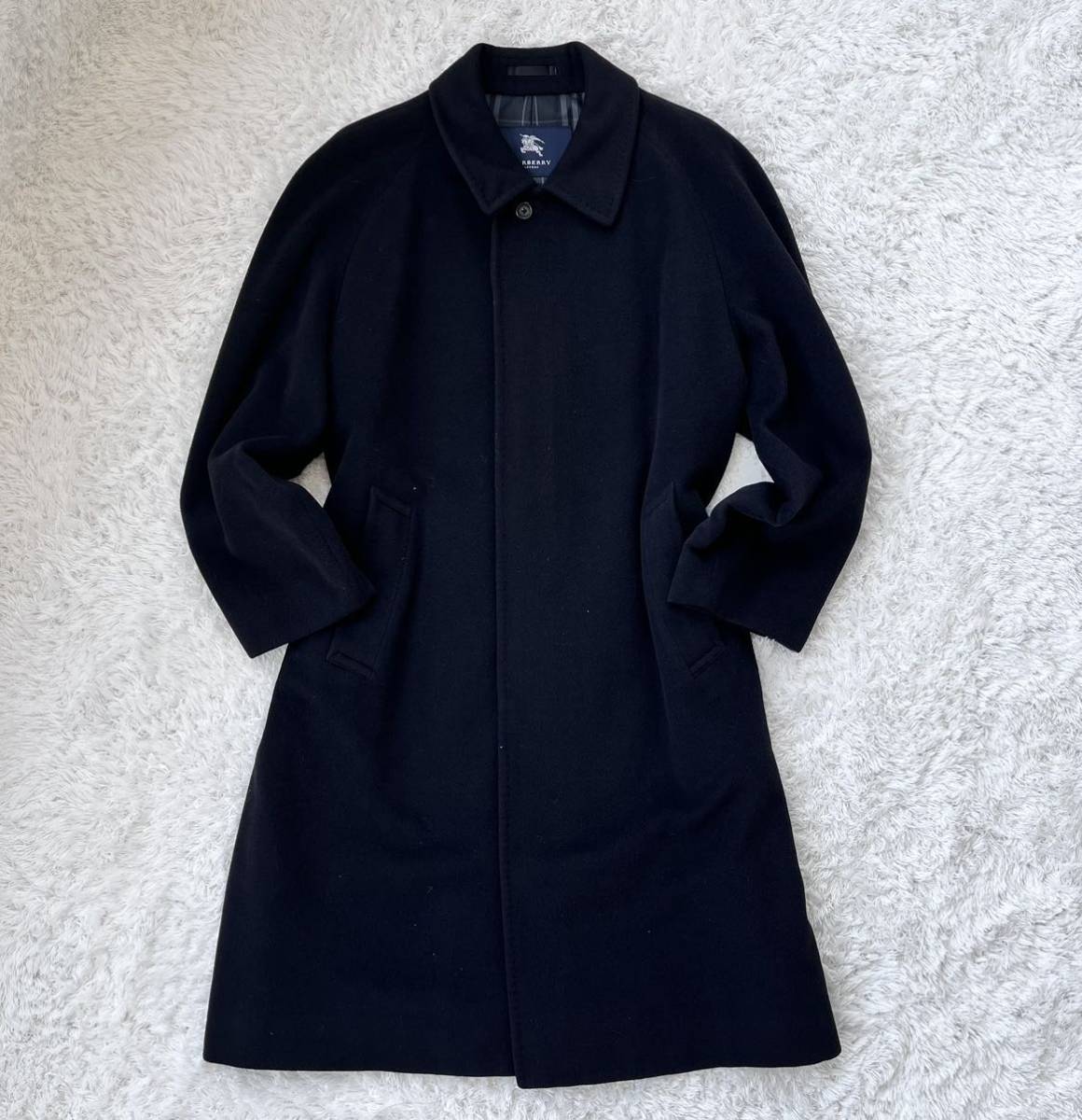 極上美品】BURBERRY LONDON カシミヤ アンゴラ ロングコート ステン