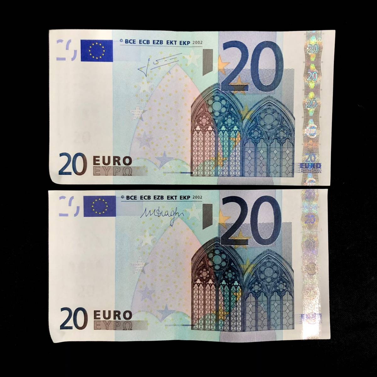 BBm012R 60 EURO 20ユーロ 2点 まとめ 紙幣 外紙幣 外国銭 海外 お札