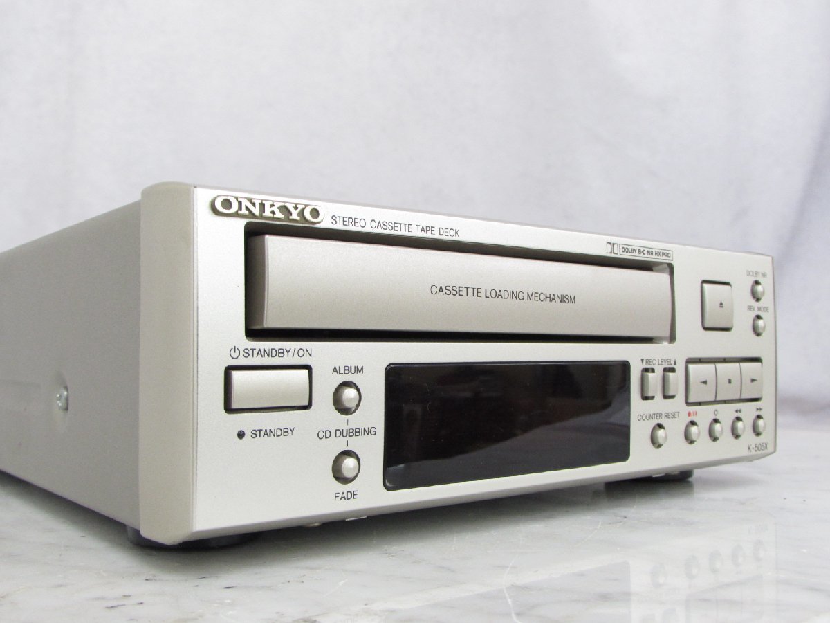 【メンテナンス済み】 ONKYO K-505X カセットプレーヤー ONKYO カセットデッキ オンキョー K-505X K-505 - ステレオ k Yahoo