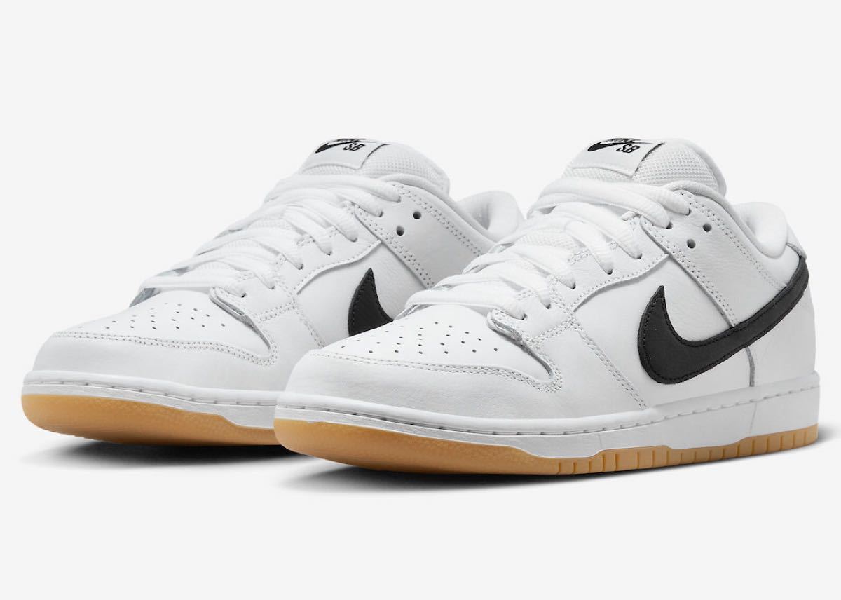 Nike SB Dunk Low Pro White/Black-White-Gum Light Brown | WWW1.SP 