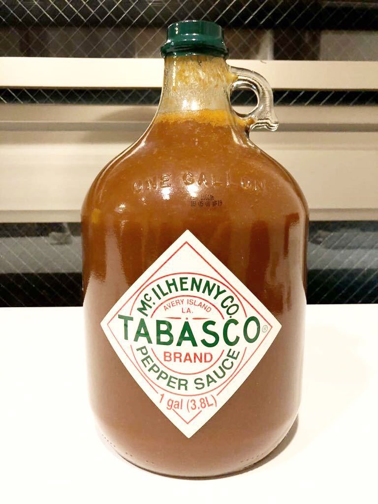 タバスコ 1ガロン ボトル 3.8リットル 瓶 ディスプレイ用 ペッパーソース TABASCO PEPPER SAUCE 1 gal