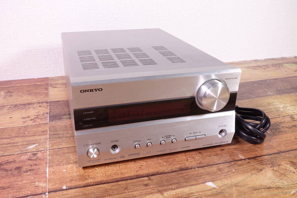 ONKYO ホームシアターサラウンドセンター アンプ SA-205HDX 動作確認