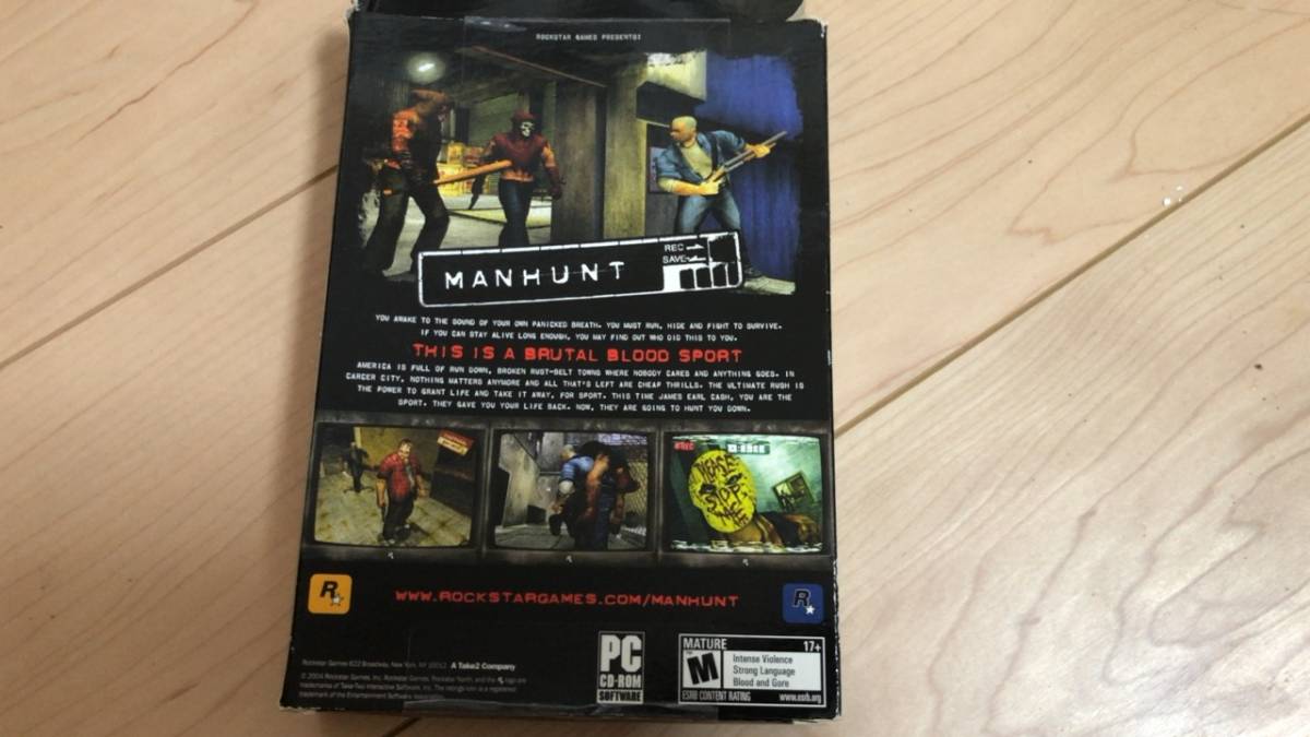 Manhunt - | 0 PlayStation (PC, PSP Game 2004) rockstar 北米版 PC 