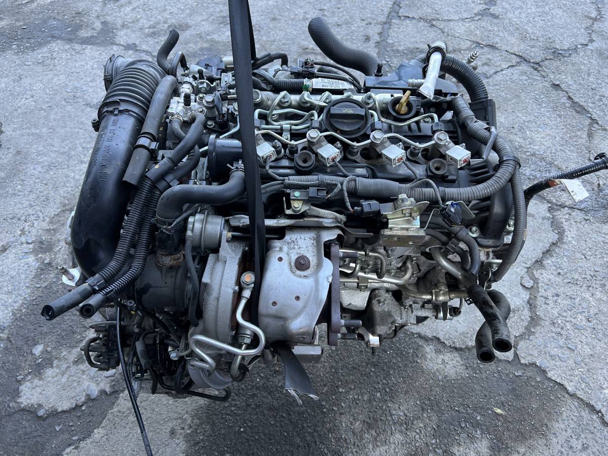 H25年9月 マツダ CX-5 LDA-KE2FW エンジン ミッション セット ディーゼルターボ付 10万KM 走行未テスト ジャンク エンジンコンピューター付