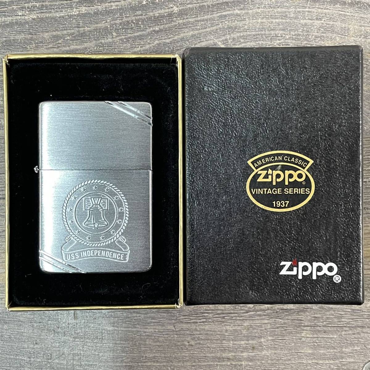 6213 ZIPPO VINTAGE SERIES 1937 未着火 ヴィンテージシリーズ USS.INDEPENDENCE ジッポー 送料無料