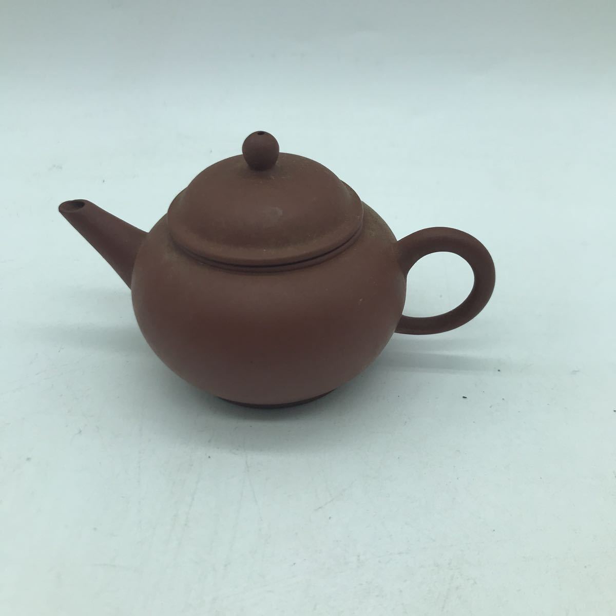 ☆中国宜興 朱泥 急須 煎茶道具☆ 中国宜興 急須 煎茶道具 横手紫砂