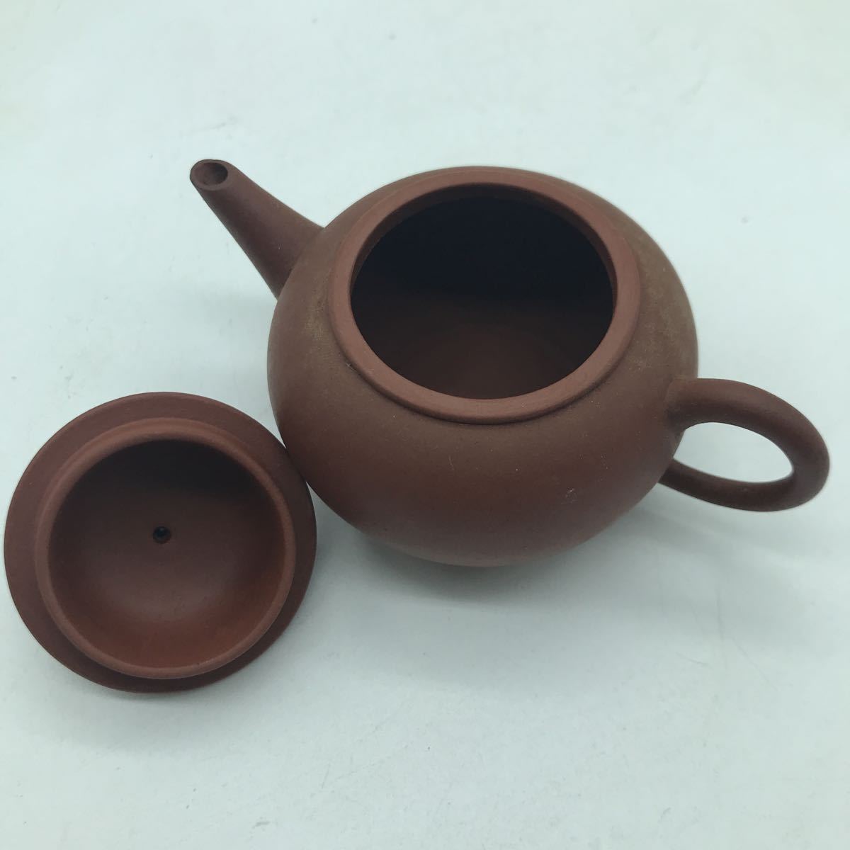 中国宜興　急須　茶器　煎茶道具　湯呑 如意 煎茶 茶器セット 青白磁 小 宝瓶 急須 湯呑 片口 3客セット 紅茶