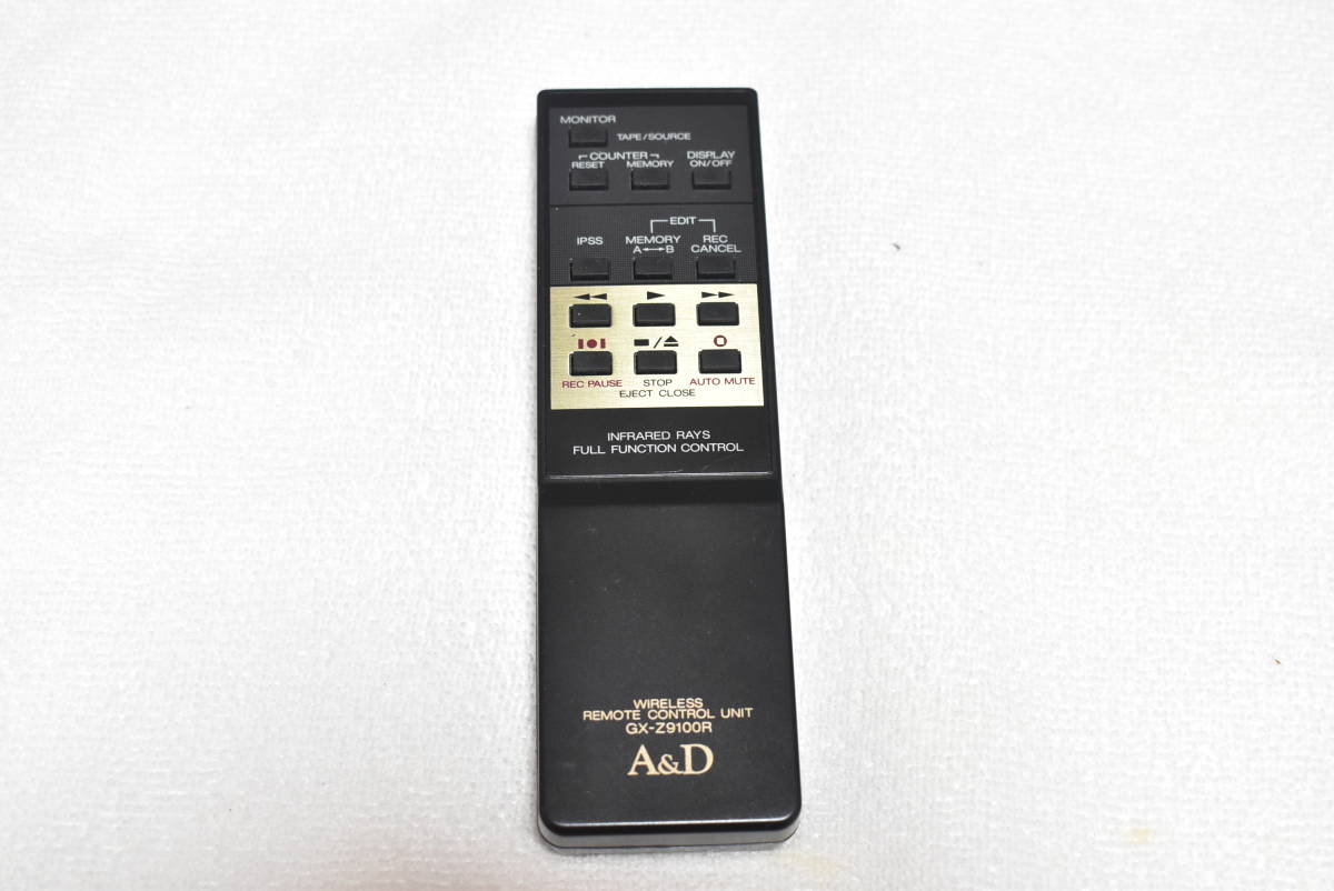 A&D リモコン カセットデッキ GX-Z9100R 256k22 A&D リモコン GX