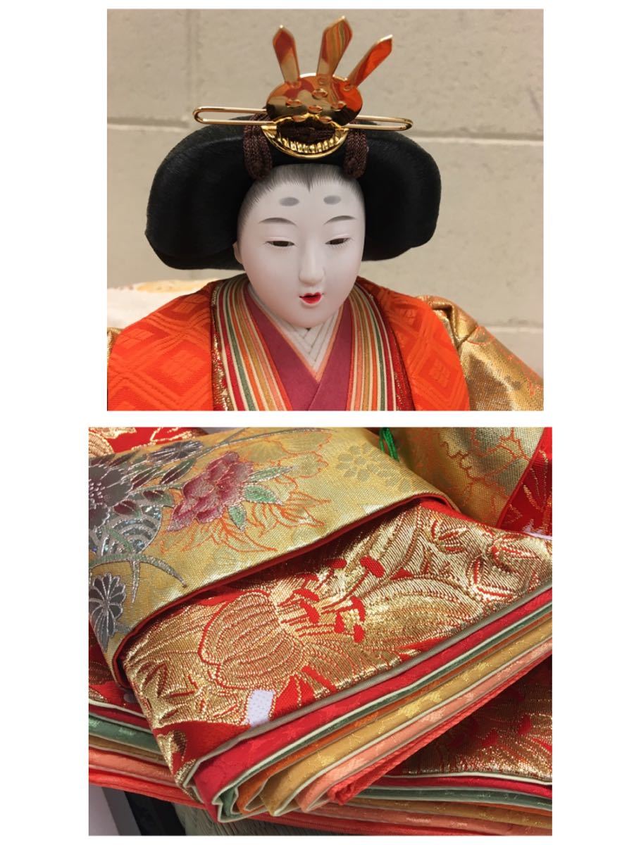 瀬戸焼　彩堂窯　川本正義作　陶製　御雛人形 瀬戸焼彩堂窯川本正義作陶製御雛人形