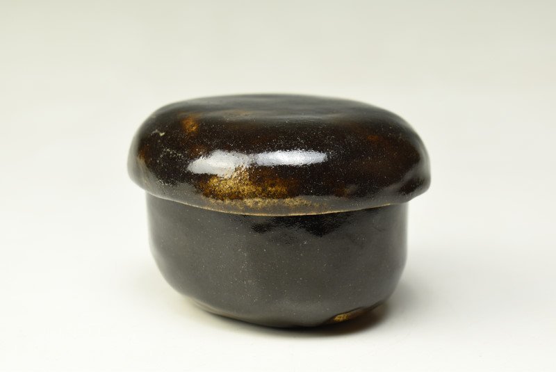 - 蓋物 さんすい通販本店 【蔵c8842f2】飴釉　蓋物　小鉢　蓋付向付　六客