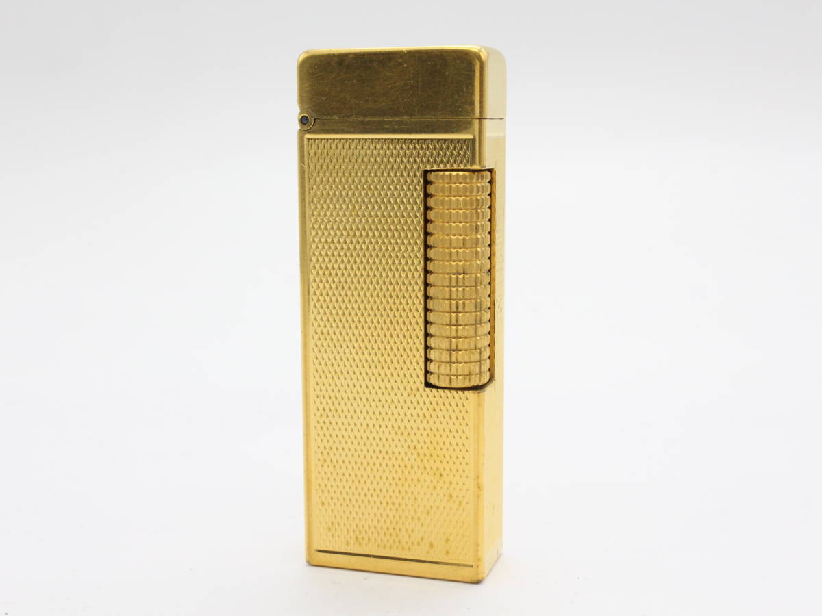 【dunhill ダンヒル】 ガスライター ゴールドカラー 喫煙具 喫煙グッズ 着火未確認 ブランド メンズ/レディース 小物 ガスライター カルティエ Cartier