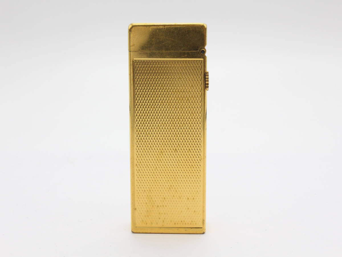 【dunhill ダンヒル】 ガスライター ゴールドカラー 喫煙具 喫煙グッズ 着火未確認 ブランド メンズ/レディース 小物 ガスライター カルティエ Cartier