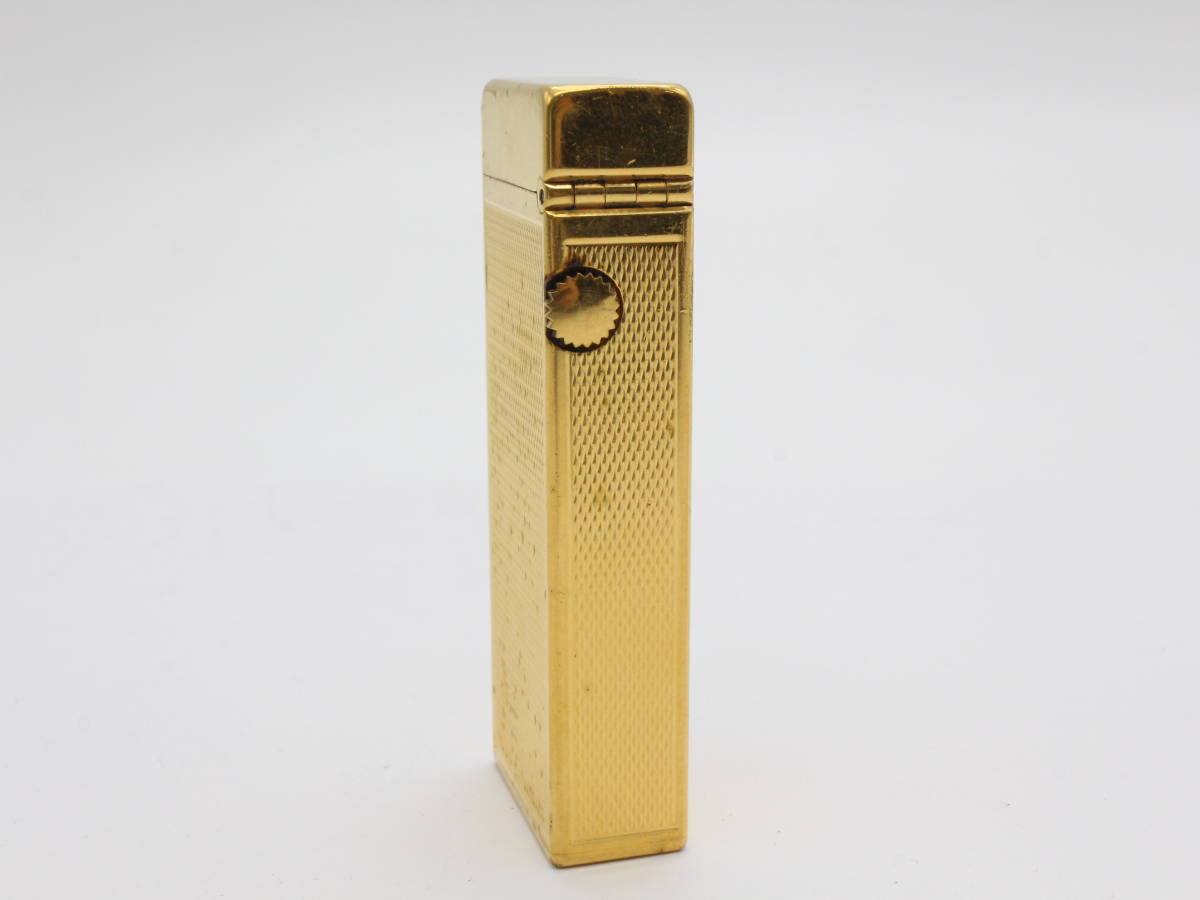 【dunhill ダンヒル】 ガスライター ゴールドカラー 喫煙具 喫煙グッズ 着火未確認 ブランド メンズ/レディース 小物 ガスライター カルティエ Cartier