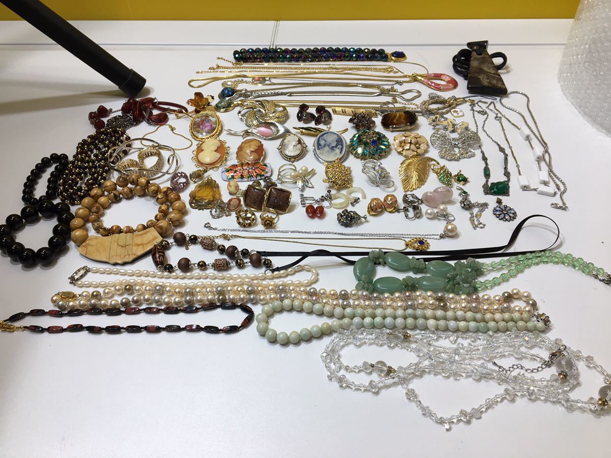 現状品】ネックレス ブレスレット ブローチ イヤリング 指輪 セット 