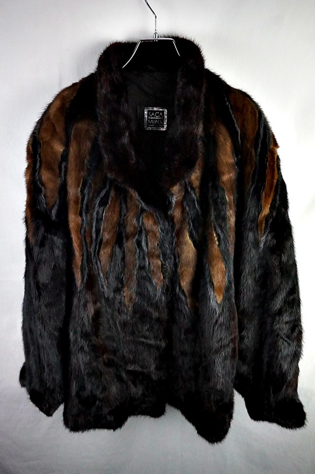 D971　高級　SAGA MINK　柄　サガミンク　MINK　ミンクファー　毛皮　ミンクコート　レディース