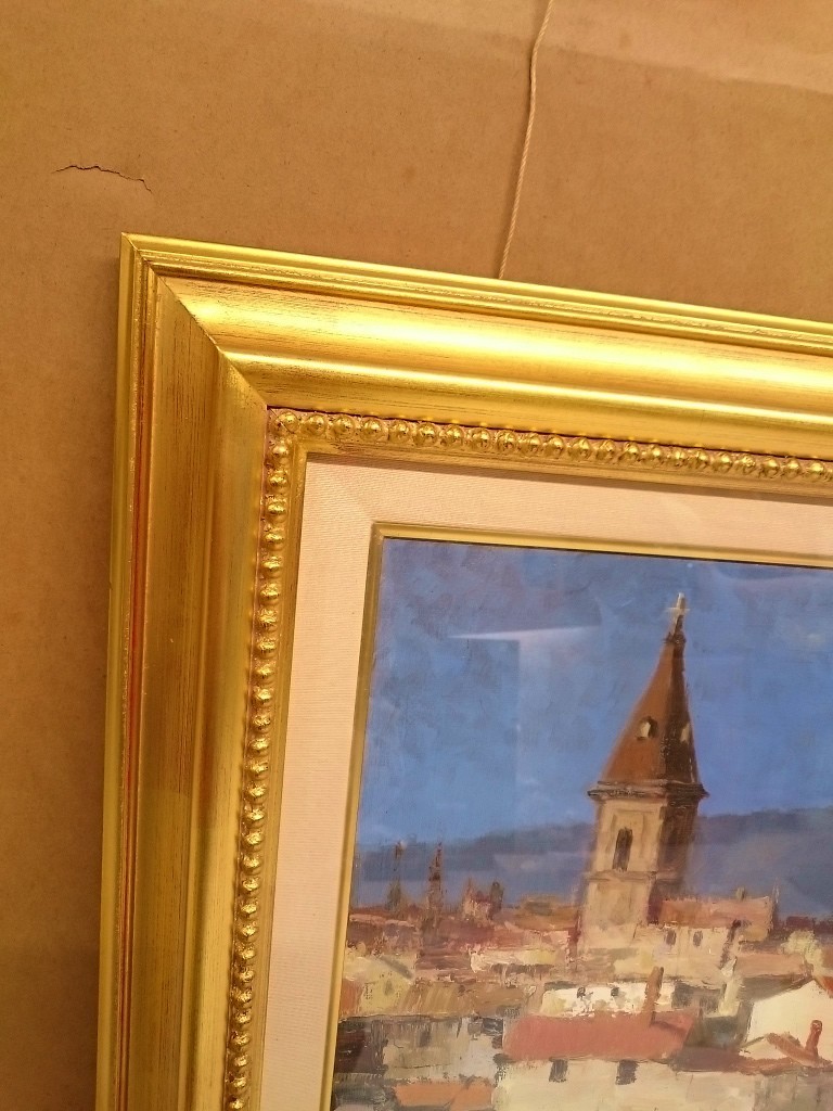 油彩画 油絵 風景画 内田 晃 Akira Uchida 絵画 アート フレーム 調度