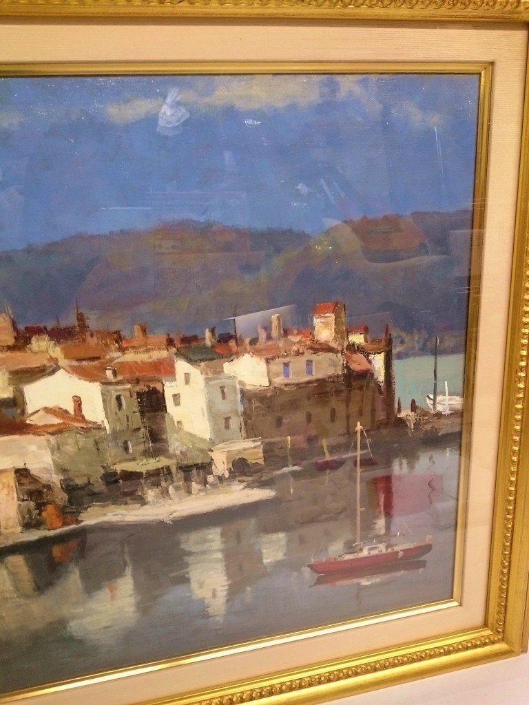 油彩画 油絵 風景画 内田 晃 Akira Uchida 絵画 アート フレーム 調度